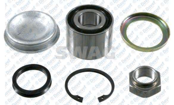 SWAG 62911420 Arka Teker Rulmani (Set) R9 R11 R19 Clio Megane P106 P206 P306 Saxo Xsara C2 C3 C3 Ii C3 Pluriel (K